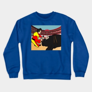 Arena Bullfight Torero Bull Crewneck Sweatshirt